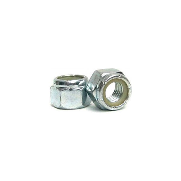 Nylon Insert Lock Nut, M8-1.25, 18-8 Stainless Steel, Not Graded